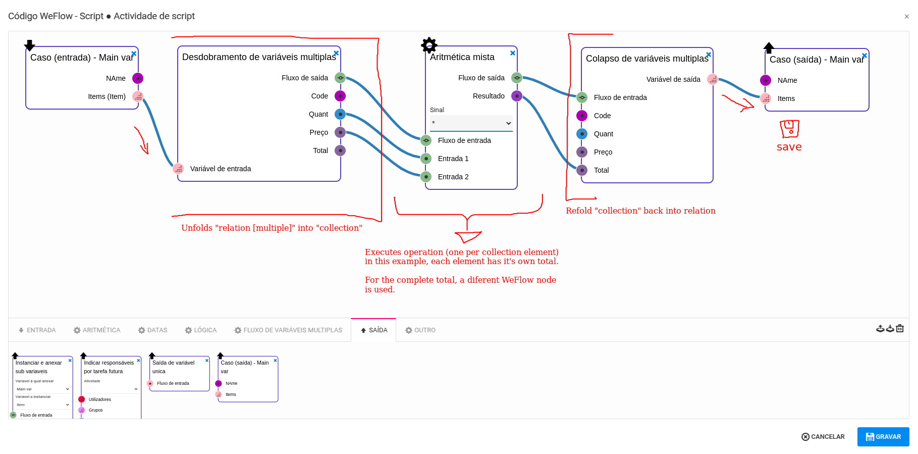 Example of flow being used in WeFlow