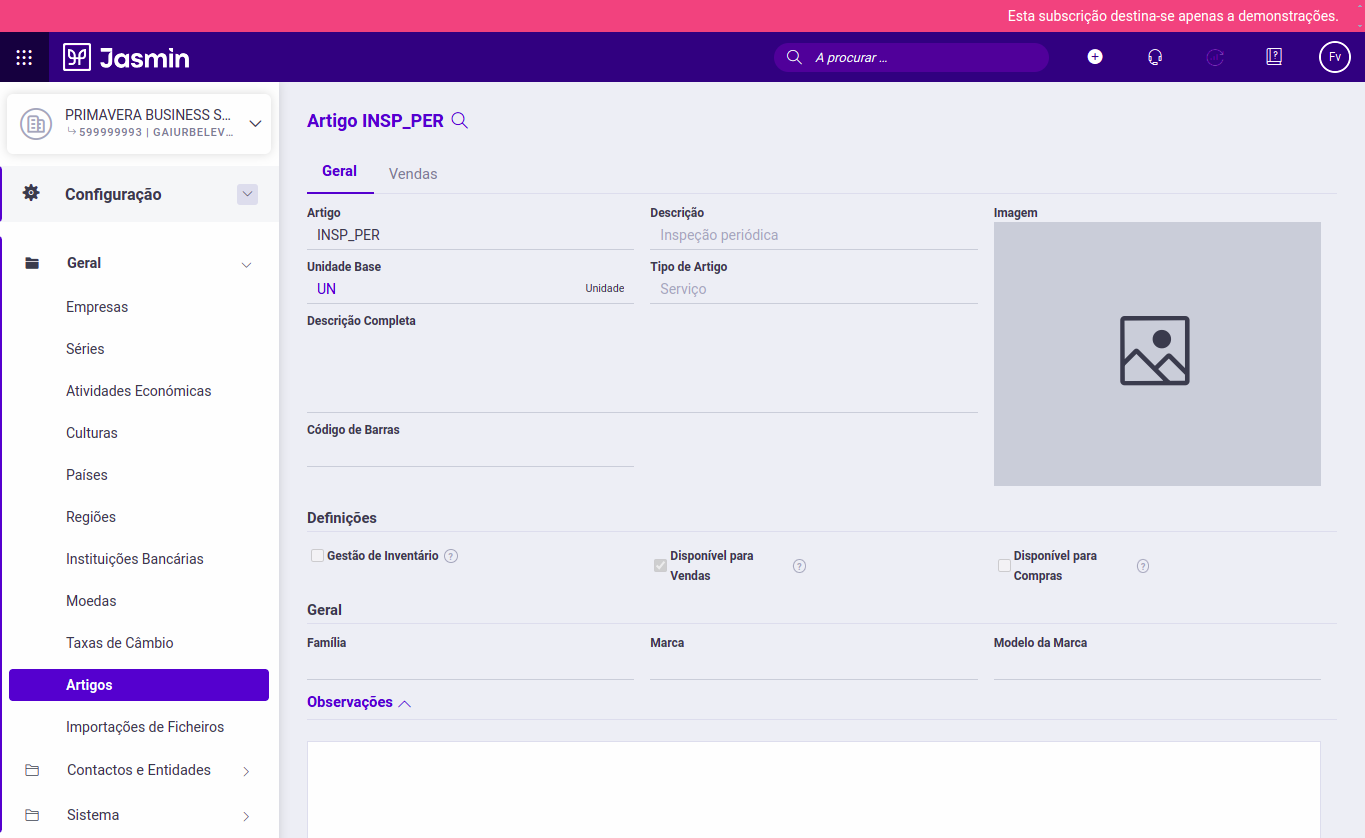 Jasmin - create item